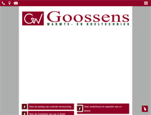 Tablet Screenshot of goossenswarmtetechniek.nl